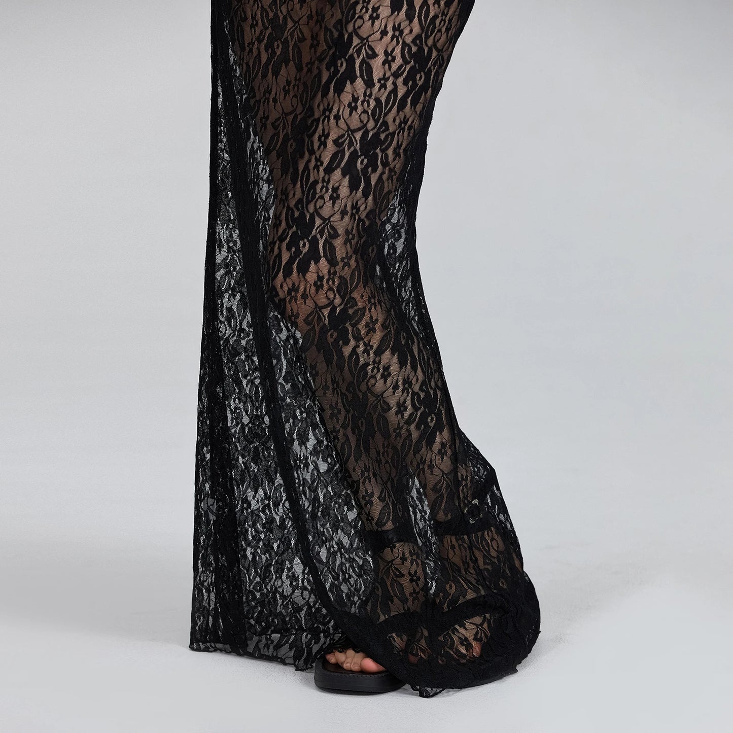 Vintage Lace Midi Skirt