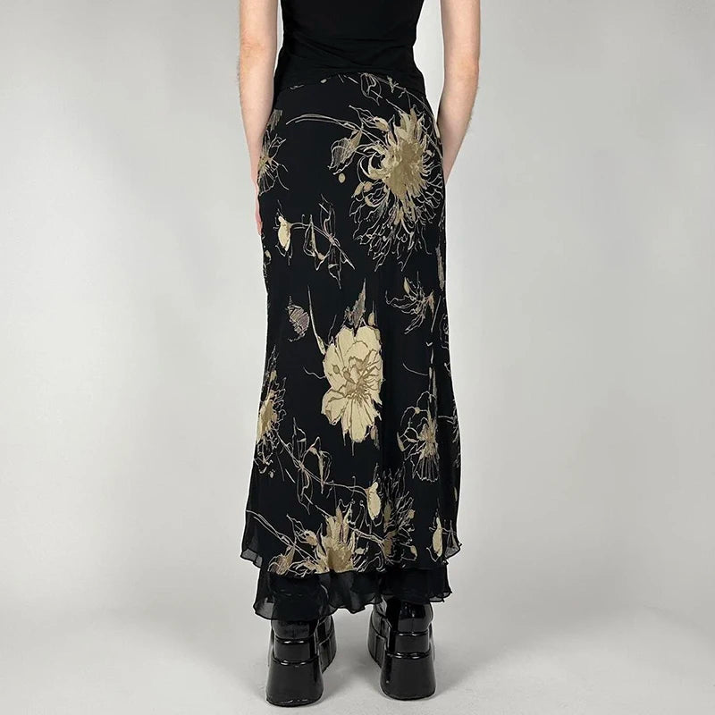 Vintage Mesh Grunge Skirt