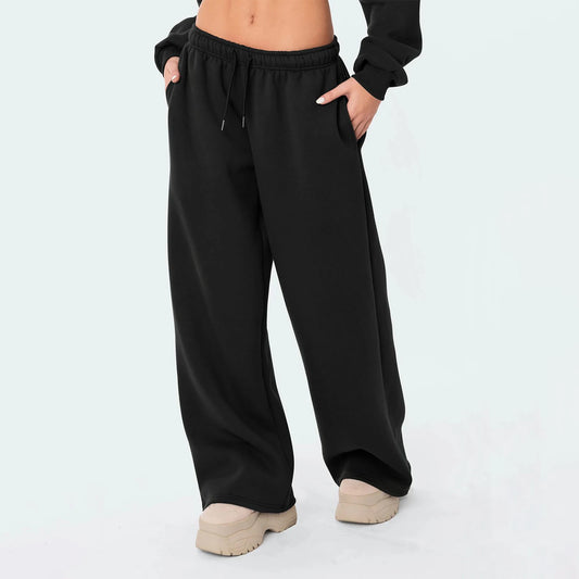 High-Waist Wide-Leg Joggers