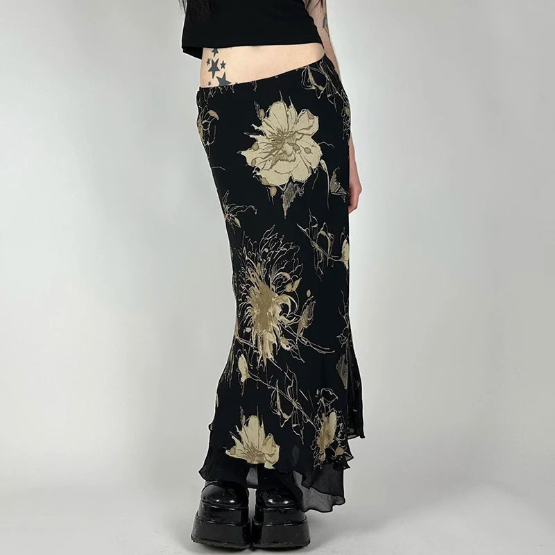 Vintage Mesh Grunge Skirt